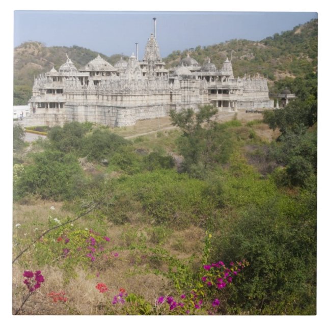 Carreau Temple de Ranakpur Jain, Ranakpur, Rajasthan, Inde (Devant)