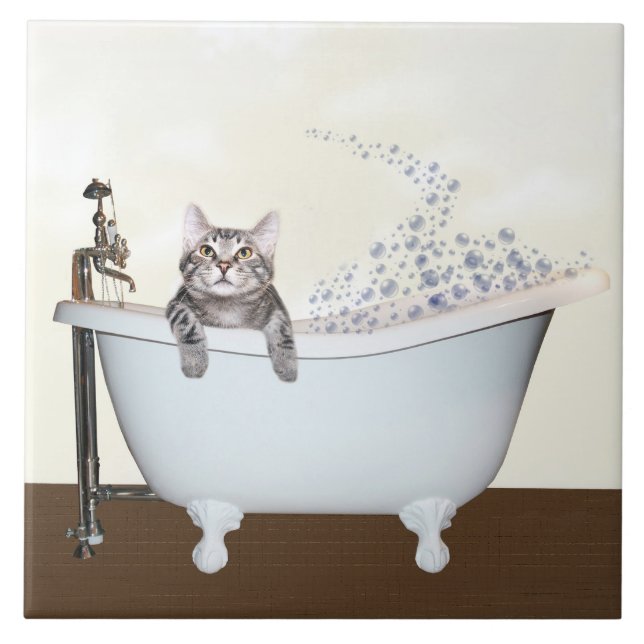 Carreau Temps de bain de Kitty (Devant)