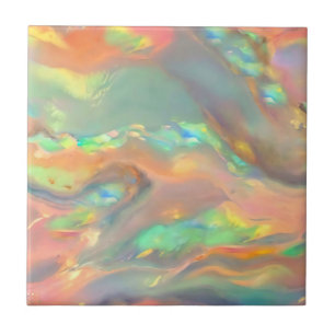 Carreau Tendance jolie couleur fausse opale holographique