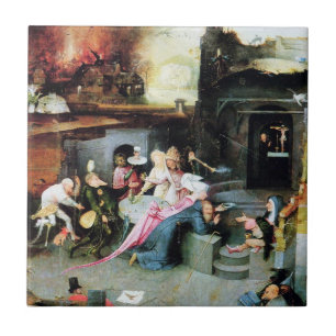 Carreau Tentation De Saint Antoine Par Hieronymus Bosch