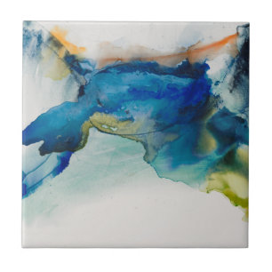 Carreau Terrain Abstrait - Bleu