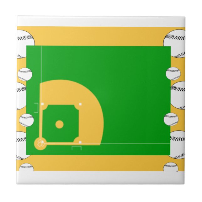 Carreau Terrain de base-ball (Devant)