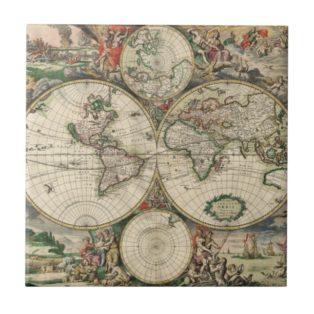 Carreau Terrarum Orbis Tabula (Devant)