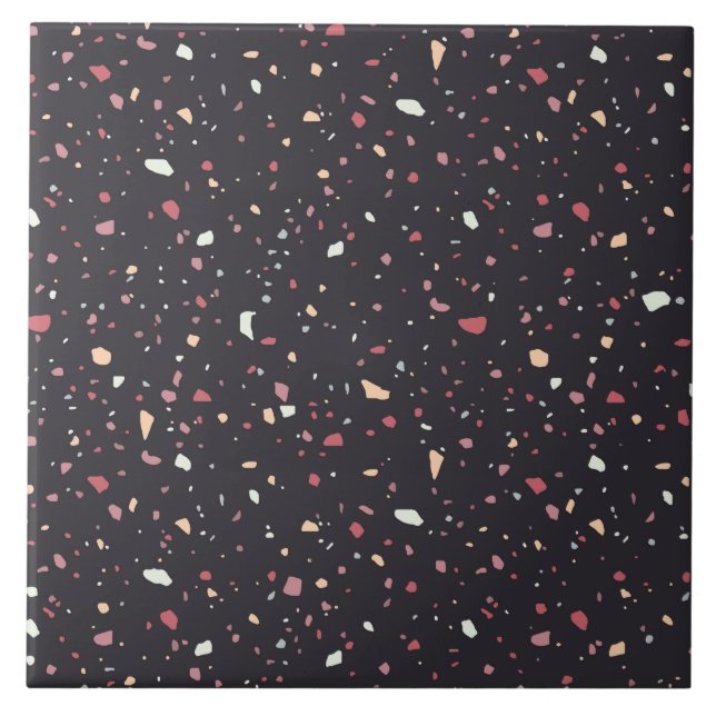 Carreau Terrazzo coloré céramique motif (Devant)