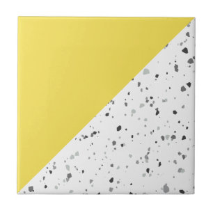 Carreau Terrazzo gris jaune moderne