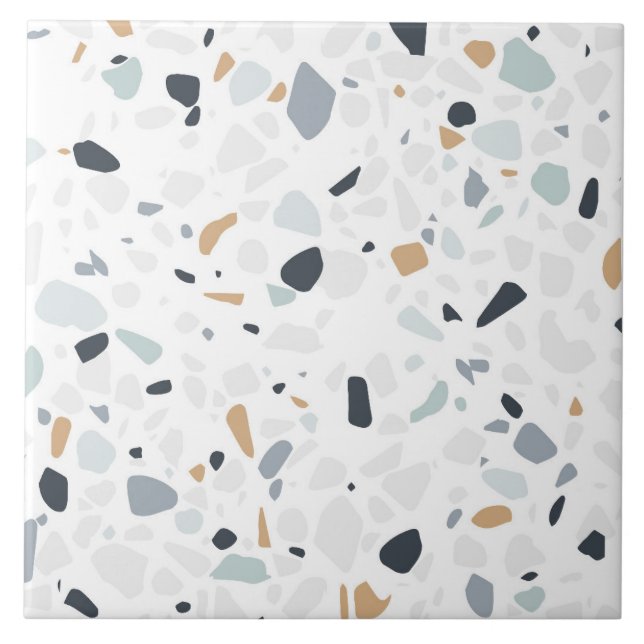 Carreau terrazzo texture sol motif Carrelage céramique (Devant)