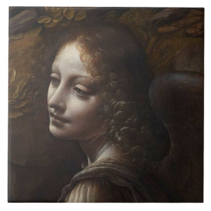 Carreau Tête d'un ange par Leonardo