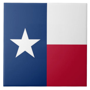 Carreau Texas State Flag Tile
