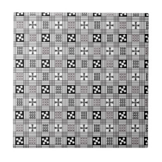 Carreau Textile noir et blanc d'Adindra