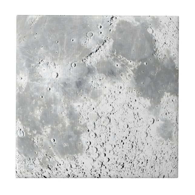 Carreau Texture de gros plan de lune (Devant)