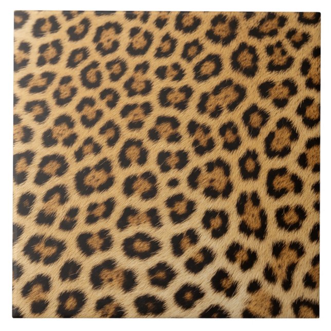 Carreau texture de léopard fourrure peau cuir imprimé anim (Devant)