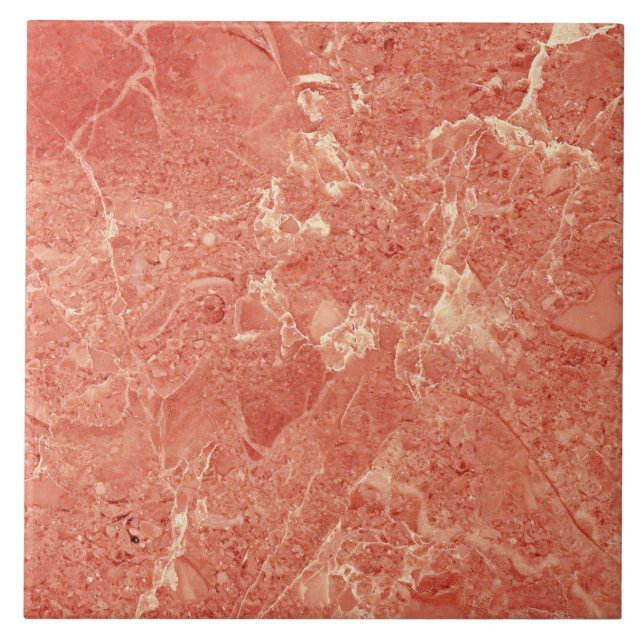 Carreau Texture du marbre rouge corallien (Devant)