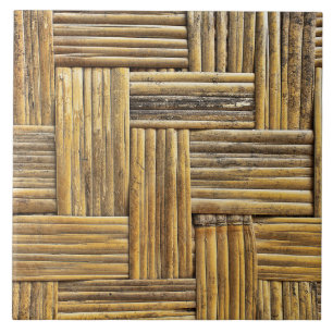 Carreau Texture du tissage bambou