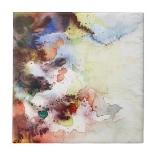 Carreau Texture grunge d'aquarelle abstraite avec la