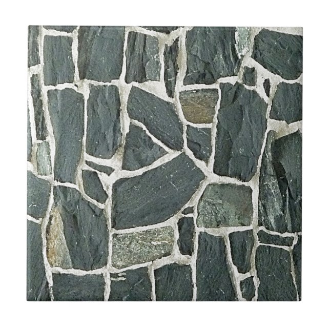 Carreau Texture irrégulière de mur de pierres (Devant)