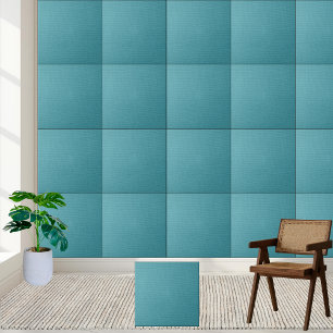 Carreau Texture Tressée Turquoise - Moderne & Design