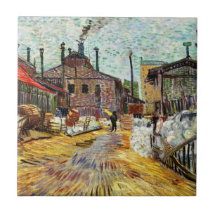 Carreau The Factory (1887) de Vincent Van Gogh