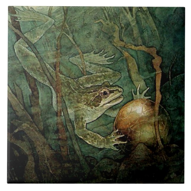 Carreau "The Frog Prince and the Golden Ball" par Edmund D (Devant)