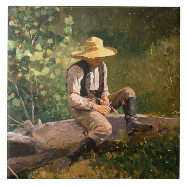 Carreau The Whittling Boy (par Winslow Homer) (Devant)
