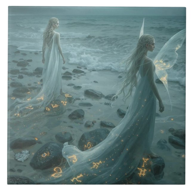 Carreau The Winged One and the Shorebound Sister (Devant)