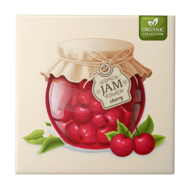 Carreau Thème Confiture de Cerise   (Devant)