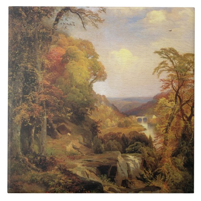 Carreau Thomas Moran, Sur le Wissahickon... (Devant)