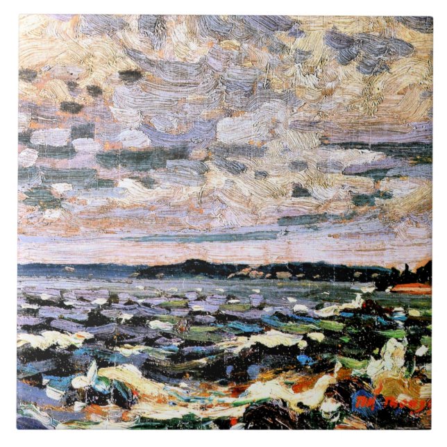 Carreau Thomson - Parry Sound Harbour, peinture populaire, (Devant)