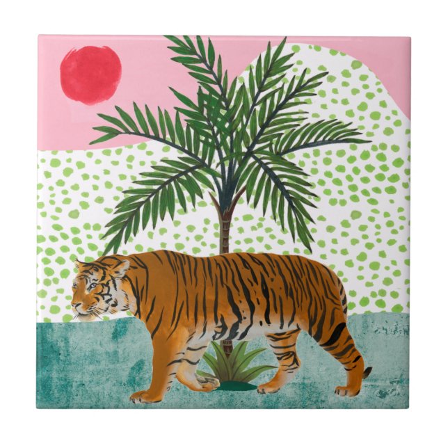 Carreau Tigre au lever du soleil (Devant)