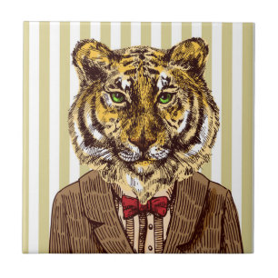 Carreau Tigre dans l'usage de soirée