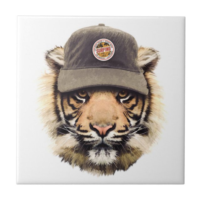 Carreau Tigre surfant (Devant)