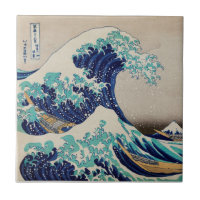 TILE CÉRAMIQUE : HOKUSAI : LA VAGUE