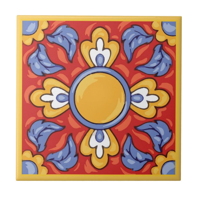 Carreau Tile céramique Talavera 2 (Devant)
