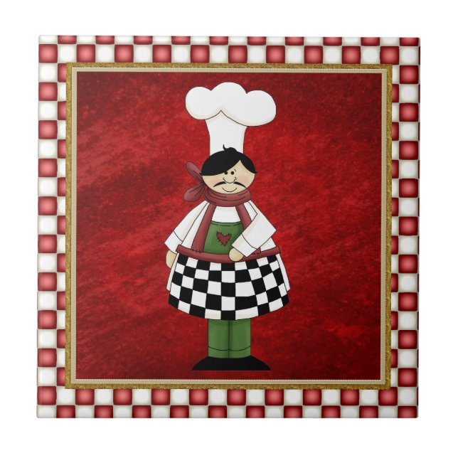 Carreau Tile de chef italien (Devant)