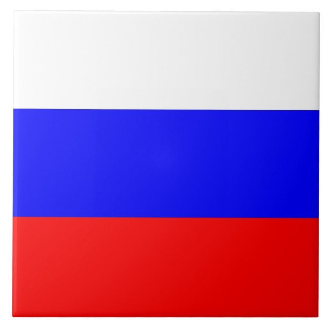 Carreau Tile de drapeau russe (Devant)