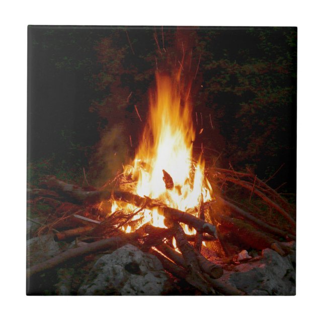 Carreau Tile de feu de camp (Devant)
