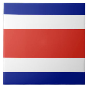 Carreau Tile du drapeau du Costa Rica