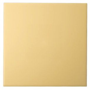 Carreau Tile en céramique jaune safran
