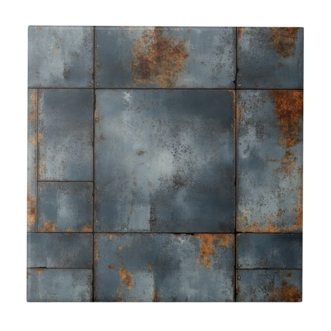 Carreau Tile en céramique texture métallique (Devant)