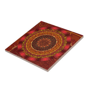 Carreau Tile Mandala Fire