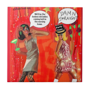 Carreau TILE.Sera les vieilles dames de l'enfer 