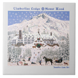 Carreau Timberline Lodge ~ Coussin Mount Hood