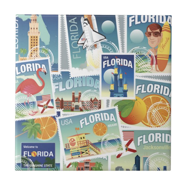 Carreau Timbres de la Floride (Devant)