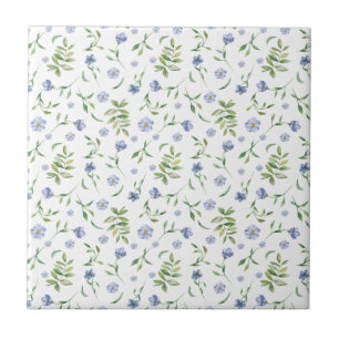 Carreau Tiny Blue Flowers Carrelage en céramique Motif sa