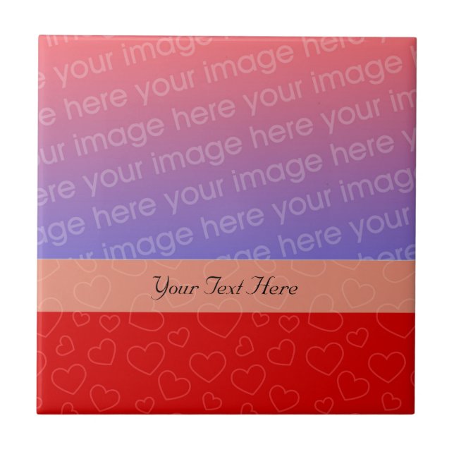 Carreau Tiny Red Hearts Votre Carrelage Photo (Devant)
