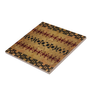 Carreau Tissu de boue rustique occidental