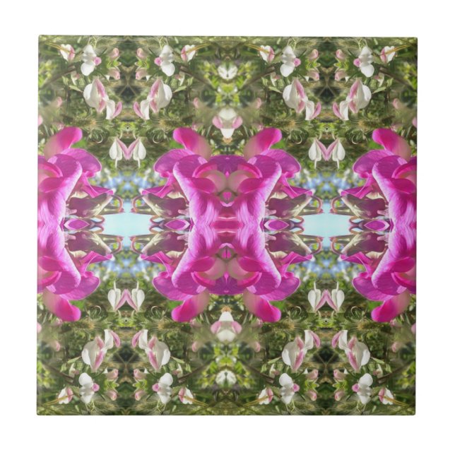 Carreau Tissu de jardin fleuri (Devant)