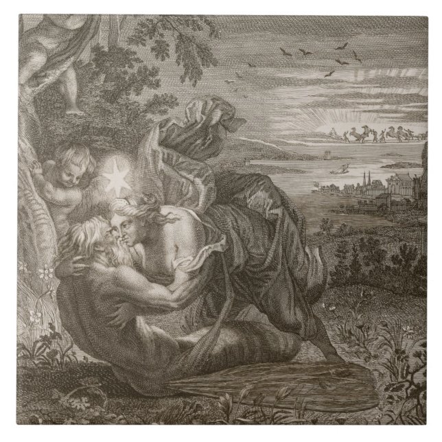 Carreau Tithonus, le mari de l'aurore, s'est transformé en (Devant)
