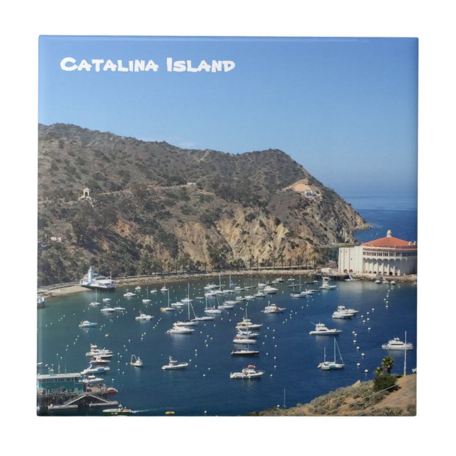 CARREAU TITRE CÉRAMIQUE DE L'ÎLE CATALINA (Devant)