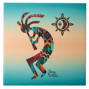 Carreau TITRE CÉRAMIQUE Kokopelli Sud-Ouest