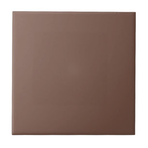 Carreau Toffee Brown couleur solide   Classic Elegant